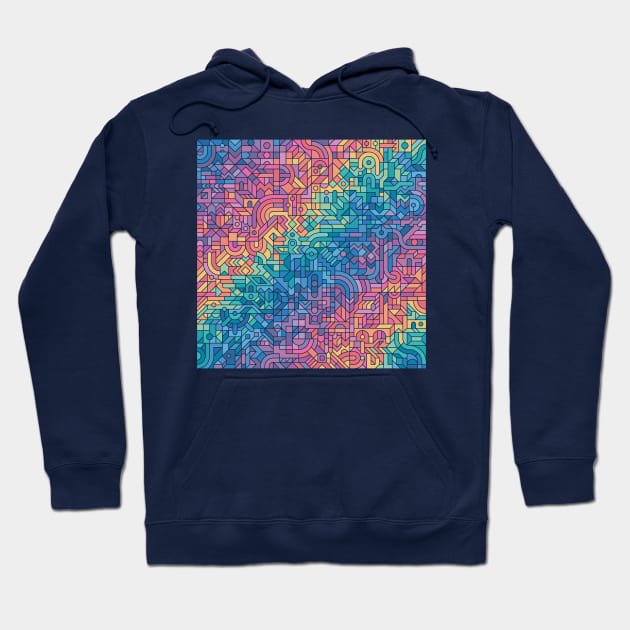 Colourful Chaos Hoodie by Thepapercrane
